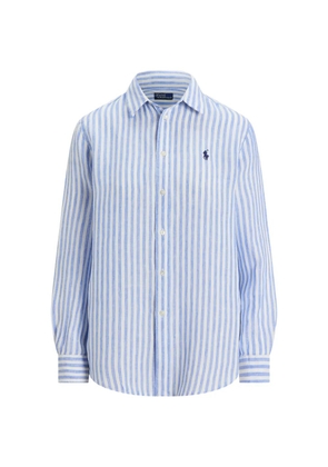 Polo Ralph Lauren striped-pattern button-up shirt - Blue