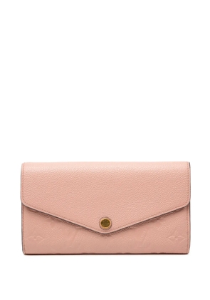 Louis Vuitton Pre-Owned 2019 Monogram Empreinte Sarah Wallet long wallets - Pink