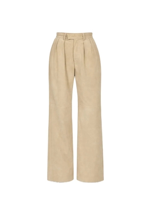 R13 pleated trousers - Neutrals