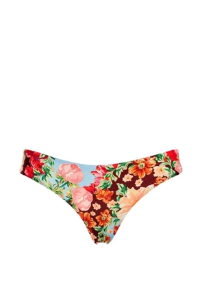 Agua Bendita floral reversible bikini bottom - Brown
