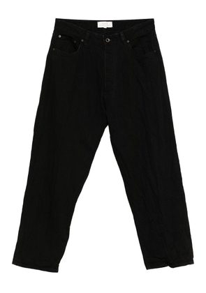 Studio Nicholson Seb crinkle denim pants - Black
