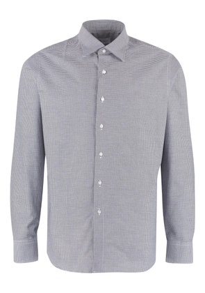 THE (Alphabet) checked cotton shirt - Black