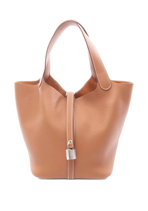 Hermès Pre-Owned 2025 Picotan Lock MM leather tote bag - Brown