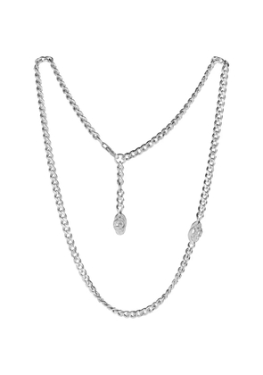 UNTOLD JEWELLERY snake-pendant chain necklace - Silver