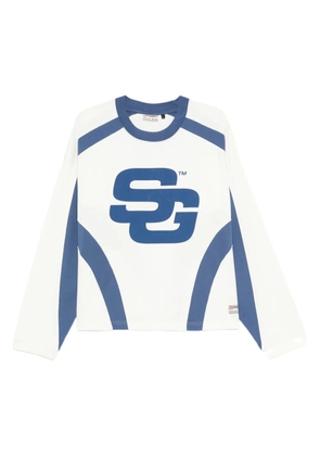 SUMMER GAMES logo-print panelled T-shirt - White