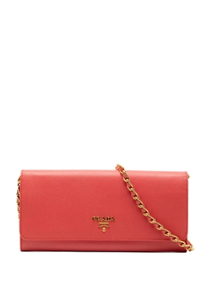 Prada Pre-Owned 2010-2025 Saffiano Lux Wallet On Chain crossbody bag - Red