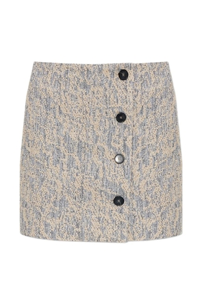 IRO buttoned mini skirt - Neutrals