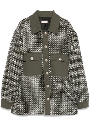 LIU JO bouclé jacket - Green