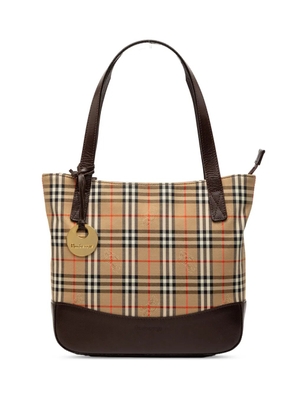 Burberry Pre-Owned 20th Century Haymarket Check Canvas tote bag - Brown