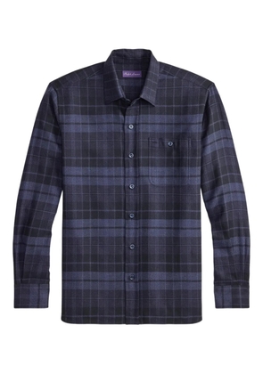 Ralph Lauren Purple Label plaid twill shirt - Blue