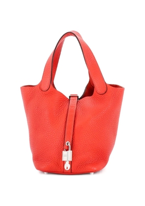 Hermès Pre-Owned Picotin Lock Bag Clemence PM bucket bag - Red