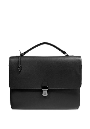 Lancel leather top-handle briefcase - 10 BLACK