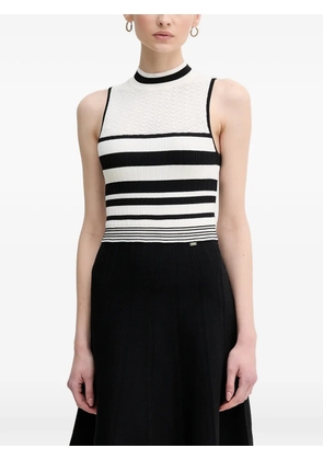 Gaudi striped sleeveless mini dress - Black