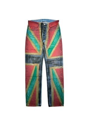 Denim Tears 501 Empire Windrush logo jeans - Red