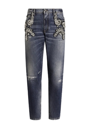 Dolce & Gabbana embellished jeans - Blue