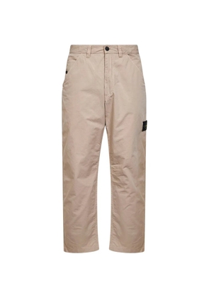 Stone Island logo-badge trousers - Neutrals