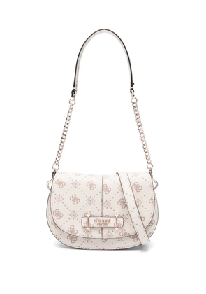GUESS USA Carrie logo-plaque chain shoulder bag - Neutrals