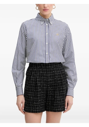 LUISA SPAGNOLI Barratura embroidered button-down shirt - Blue