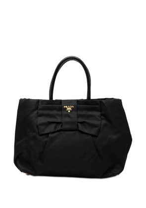 Prada Pre-Owned 2010-2026 Tessuto Fiocco Bow tote bag - Black
