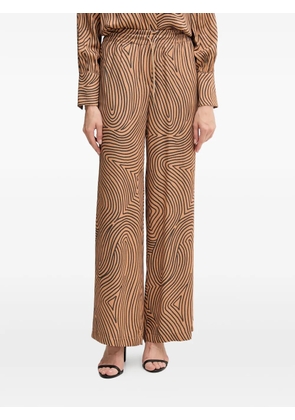 Marc Aurel patterned trousers - Neutrals