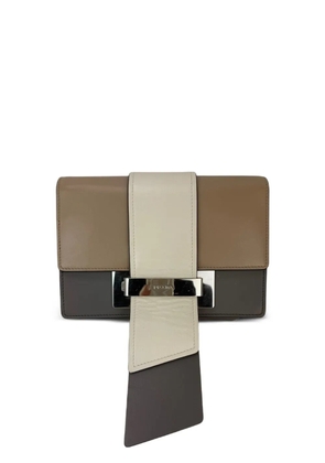 Prada Pre-Owned Cahier leather clutch - Brown