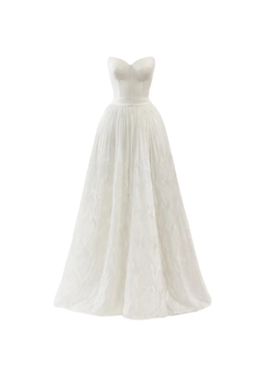 Lethicia Bronstein pleated maxi dress - White
