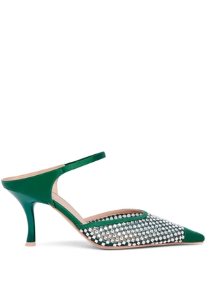 Malone Souliers Vega 70mm crystal-embellished mules - Green