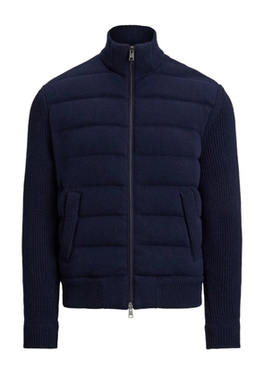 Ralph Lauren Purple Label ribbed-sleeves quilted jacket - Blue