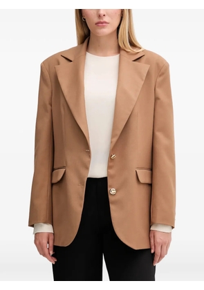 Gaudi button notched blazer - Brown