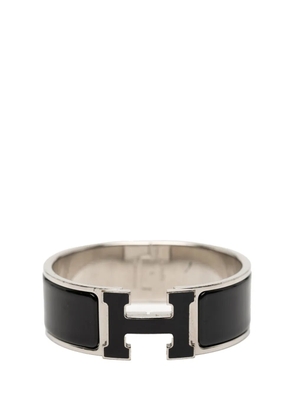 Hermès Pre-Owned 2000-2025 Wide Enamel Clic Clac H Bracelet PM costume bracelet - Black