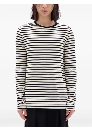 Ann Demeulemeester Greg striped long-sleeve T-shirt - Neutrals
