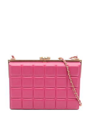 CHANEL Pre-Owned 2016-2017 chocolate bar chain shoulder bag - Pink