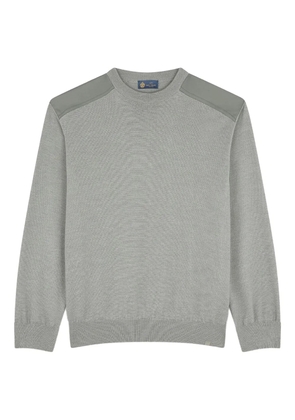 Paul & Shark shoulder-patch crew-neck sweater - Green