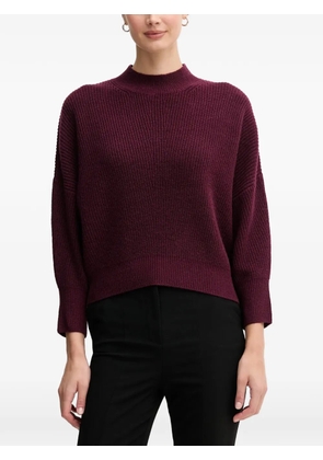 OUI ribbed funnel-neck sweater - Purple