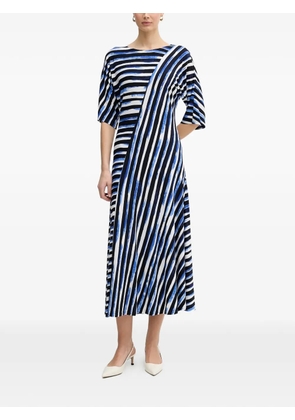 Joseph Ribkoff striped midi dress - White