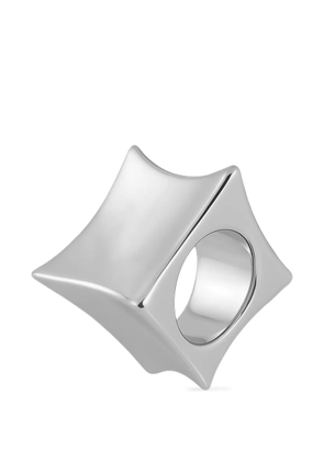 Hugo Kreit silver-tone chunk ring