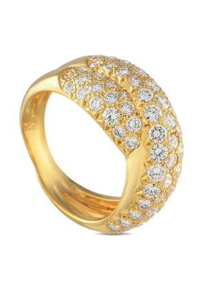 Van Cleef & Arpels Pre-Owned 18K yellow gold Crossover diamond ring