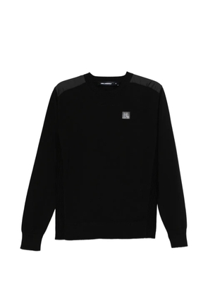 Karl Lagerfeld logo-appliqué sweater - Black