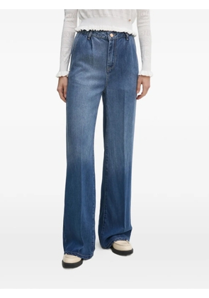 Gaudi pleated wide-leg jeans - Blue