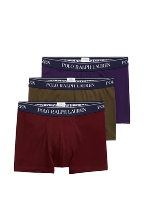 Polo Ralph Lauren logo-waistband briefs (set of three) - Red