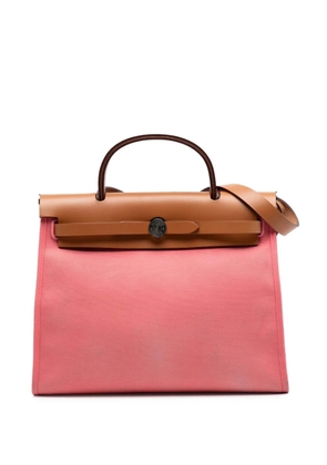 Hermès Pre-Owned 2017 Toile Herbag Zip 31 satchel - Pink