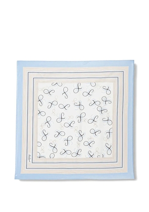 LUISA SPAGNOLI Rullante silk foulard - Blue