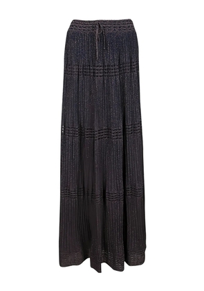 Missoni Pre-Owned fine-knit maxi skirt - Purple