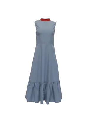 Rejina Pyo ruffled hem cutout midi dress - Blue