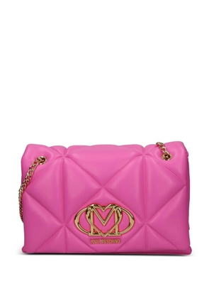 Love Moschino quilted shoulder bag - Pink