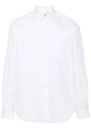 Isabel Benenato long-sleeve poplin shirt - White