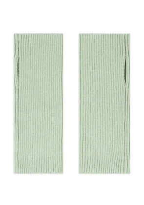 BOMPARD ribbed short mittens - Green