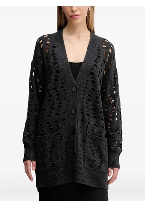 Sisley distressed pocket cardigan - Grey