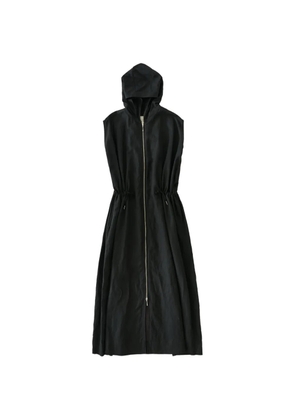 Studio Nicholson Maturin hooded drawstring dress - Black