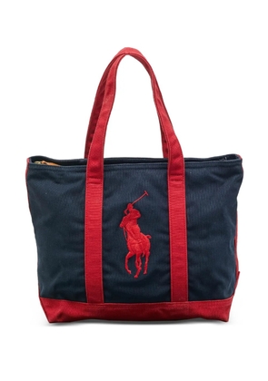 Polo Ralph Lauren Vintage canvas embroidery tote bag - Blue